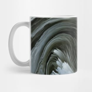 Black Feather Goth Marble Mug